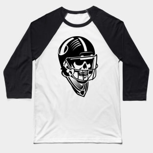 Skeleton American Football Player Baseball T-Shirt
